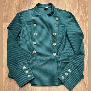 CAbi Teal Double-Breasted Blazer